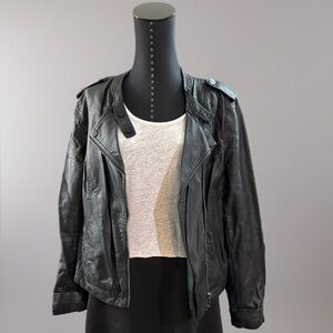 Sanctuary Black Faux Leather Jacket